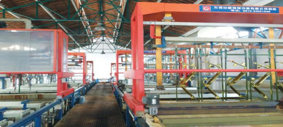 สายการผลิตไฟฟ้าชุบนิกเกิลโครเมียมสูงสี่ชั้นรางต่ำ