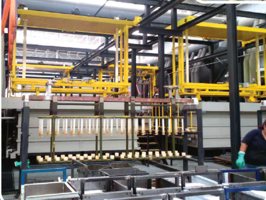 โช้คอัพ Rod Chrome Plating Line, OEM Plating Production Line