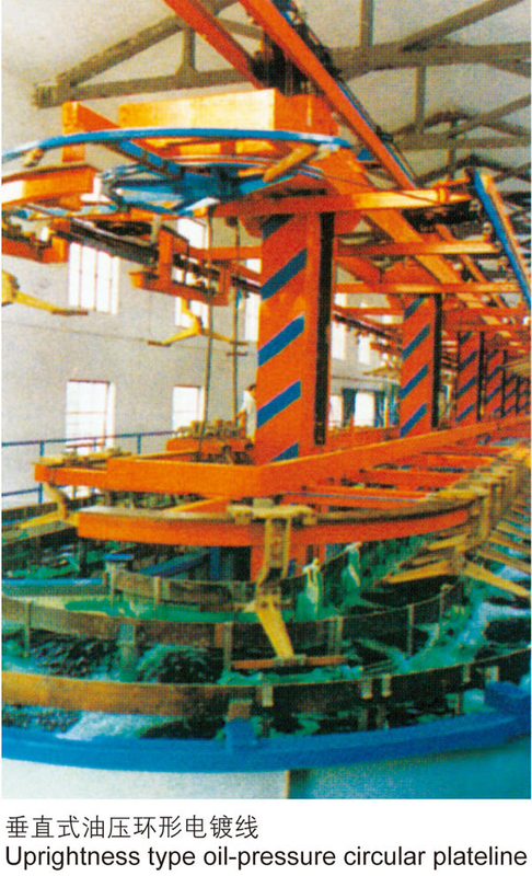 ความดันน้ำมัน Electroless Nickel Plating Line Uprightness Type